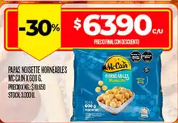 Supermercados DIA McCain papas noisette horneables oferta