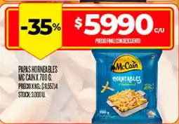 Supermercados DIA McCain papas horneables oferta