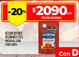 Supermercados DIA Hellmanns ketchup oferta