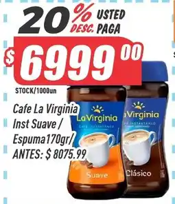Supermercados Comodin Cafe la virginia inst suave / espuma 170gr / clásico oferta