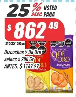 Supermercados Comodin Bizcochos 9 De Oro oferta