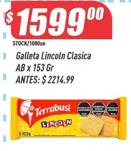 Supermercados Comodin Terrabusi galleta lincoln clasica oferta