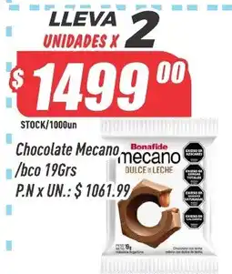 Supermercados Comodin Mecano Chocolate oferta