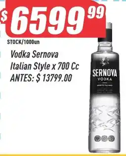 Supermercados Comodin Sernova vodka italiano style oferta