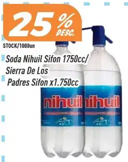 Supermercados Comodin Nihuil soda sifón oferta
