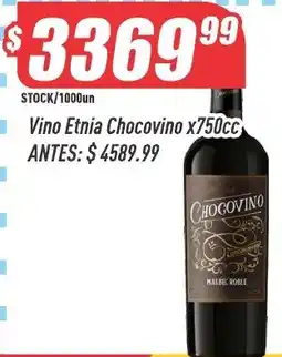 Supermercados Comodin Etnia vino chocovino oferta