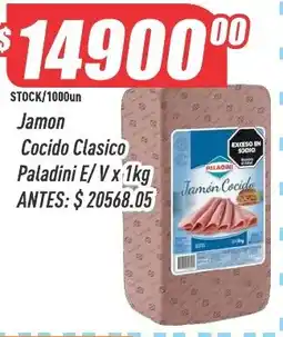 Supermercados Comodin Paladini jamon cocido clasico oferta