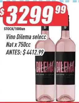 Supermercados Comodin Dilema vino selecc oferta