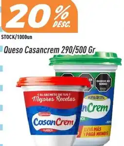 Supermercados Comodin Casancrem queso 290/500 gr oferta