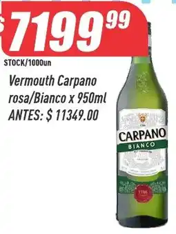 Supermercados Comodin Carpano vermouth rosa/bianco oferta