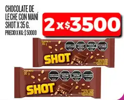 Supermercados DIA Shot chocolate de leche con maní oferta