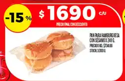 Supermercados DIA Pan para hamburguesa con sesamo oferta