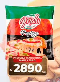 Supermercados DIA Malu prepizza tradicional oferta