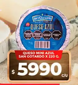 Supermercados DIA San gotardo queso mini azul oferta