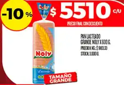 Supermercados DIA Noly pan lacteado grande oferta