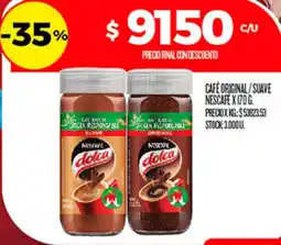 Supermercados DIA Nescafe dolca cafe original / suave oferta