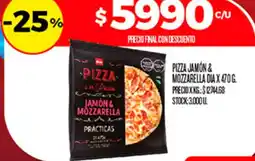 Supermercados DIA Dia Pizza jamón & mozzarella oferta