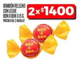Supermercados DIA Bon o bon bombón relleno con leche oferta