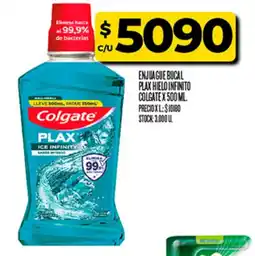 Supermercados DIA Colgate enjuague bucal plax hielo infinito oferta