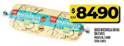 Supermercados DIA Dia queso mozzarella sin sal oferta