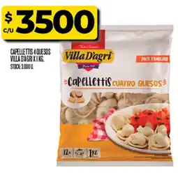 Supermercados DIA Villa d'agri capellettis cuatro quesos oferta