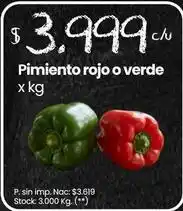 Changomas Rojo - pimiento rojo o verde oferta
