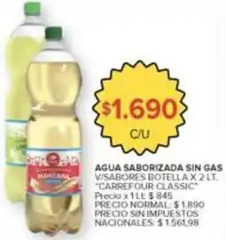 Carrefour Market Carrefour - agua saborizada sin gas oferta