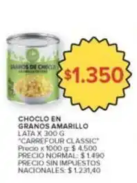 Carrefour Market Carrefour - choclo en granos amarillo oferta