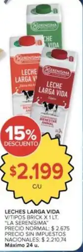 Carrefour Market Vida - leches larga vida v/tipos brick oferta