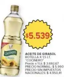 Carrefour Market Cocinero - aceite de girasol oferta