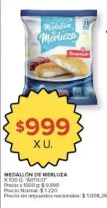 Carrefour Market Medallón de merluza oferta