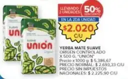 Carrefour Market Unión - yerba mate suave oferta