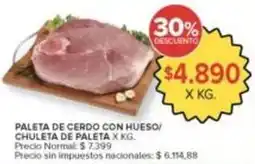 Carrefour Market Paleta de cerdo con hueso/ chuleta de paleta oferta