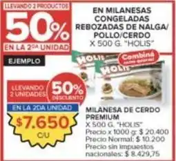 Carrefour Market Milanesas congeladas rebozadas de nalga/pollo/cerdo oferta