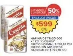 Carrefour Market Caserita - harina de trigo 000 oferta