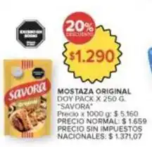 Carrefour Market Savora - mostaza original doy pack oferta