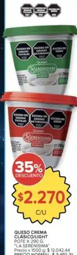 Carrefour Market Queso crema clasico/light oferta