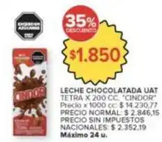 Carrefour Market Cindor - leche chocolatada uat tetra oferta