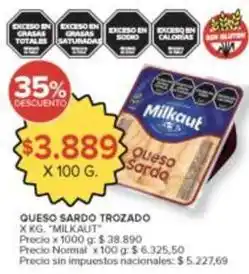 Carrefour Market Milkaut - queso sardo trozado oferta