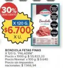 Carrefour Market Paladini - bondiola fetas finas oferta