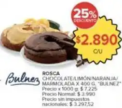 Carrefour Market Rosca chocolate/limón/naranja/marmolada oferta