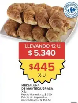 Carrefour Market Carrefour - medialuna de manteca/grasa oferta