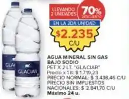 Carrefour Market Glaciar - agua mineral sin gas bajo sodio oferta