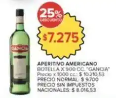Carrefour Market Gancia - aperitivo americano oferta