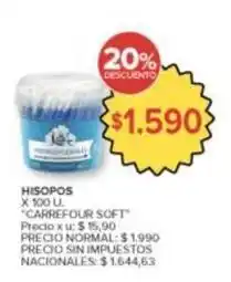 Carrefour Market Carrefour - hisopos oferta