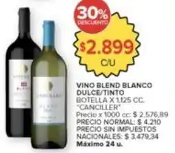 Carrefour Market Canciller - vino blend blanco dulce/tinto oferta