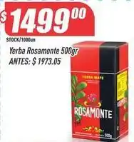 Supermercados Comodin Rosamonte - yerba oferta