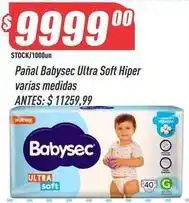 Supermercados Comodin Babysec - pañal ultra soft hiper oferta