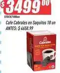 Supermercados Comodin Cabrales - cafe en saquitos oferta