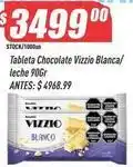 Supermercados Comodin Vizzio - tableta chocolate blanco/leche 90gr oferta